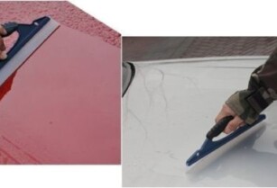New Silicone Car Window Wash Clean Cleaner Drying Wiper Squeegee Blade Tool Kit