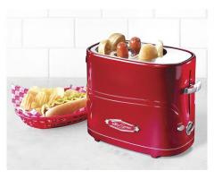 Nostalgia HDT600RETRORED Retro Series Pop-Up Hot Dog Toaster
